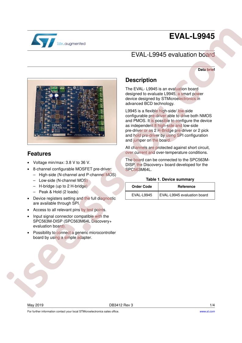 EVAL-L9945 Data Brief