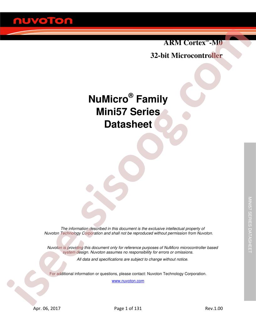 Mini57 Series Datasheet