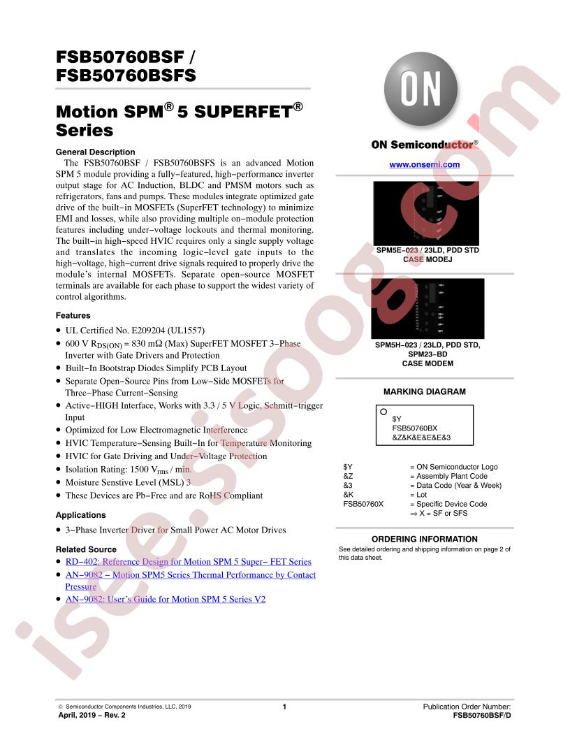 FSB50760BSF/BSFS