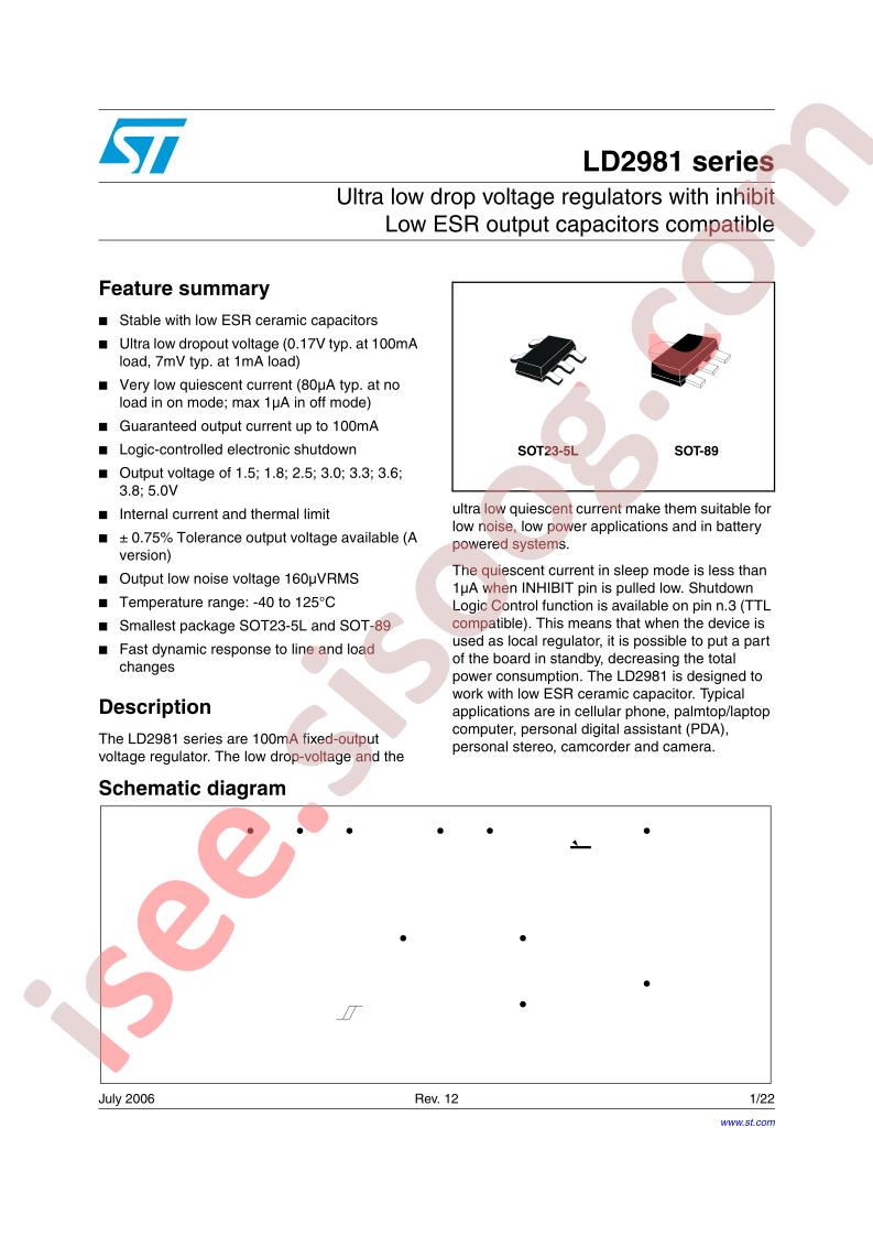 LD2981 Series