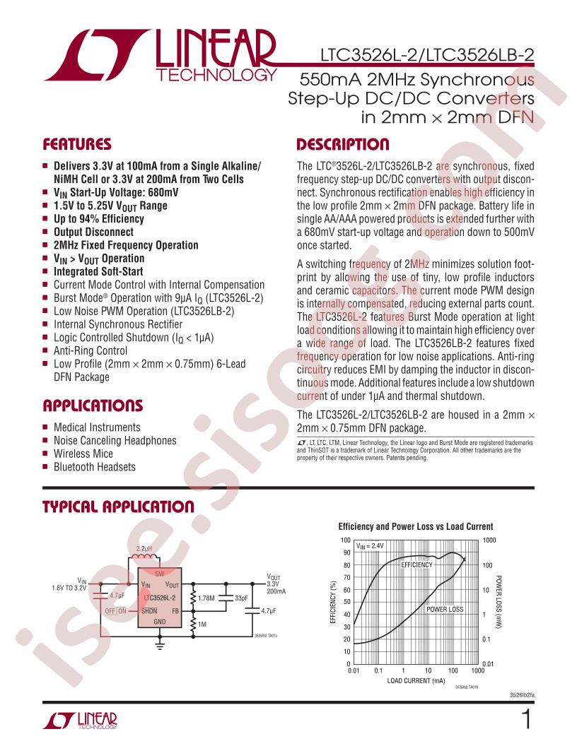 LTC3526L(B)-2 Datasheet