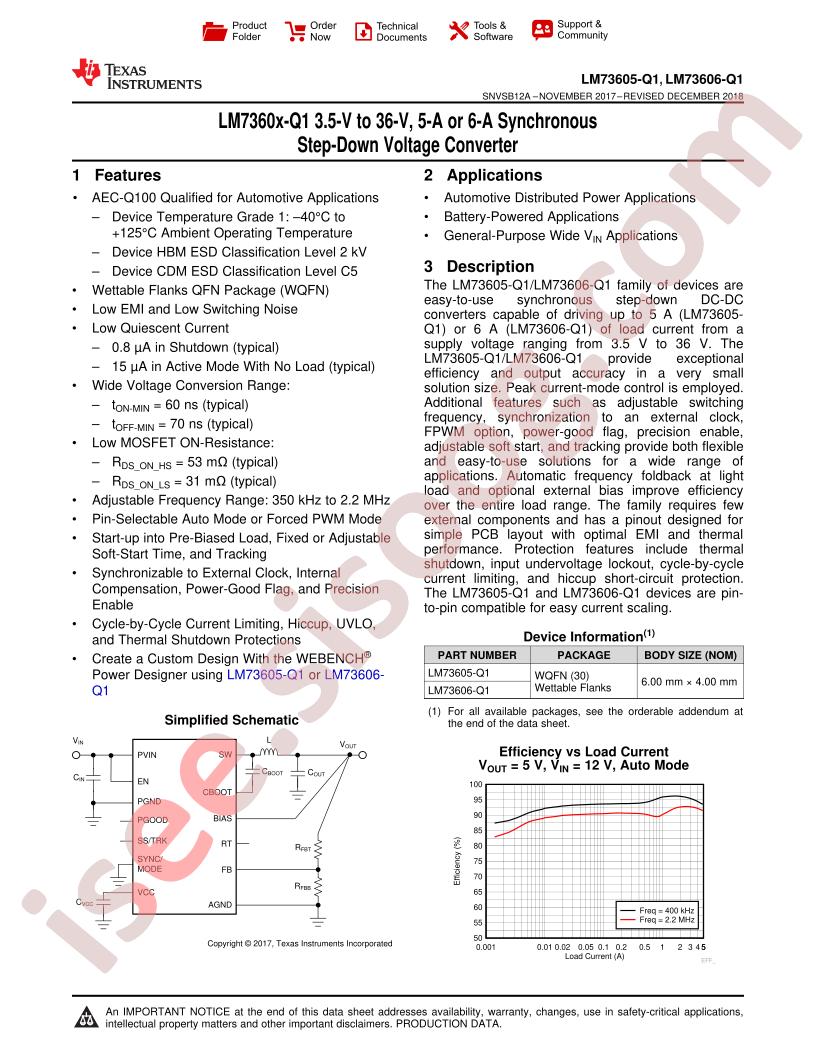 LM73605-Q1, 06-Q1 Datasheet