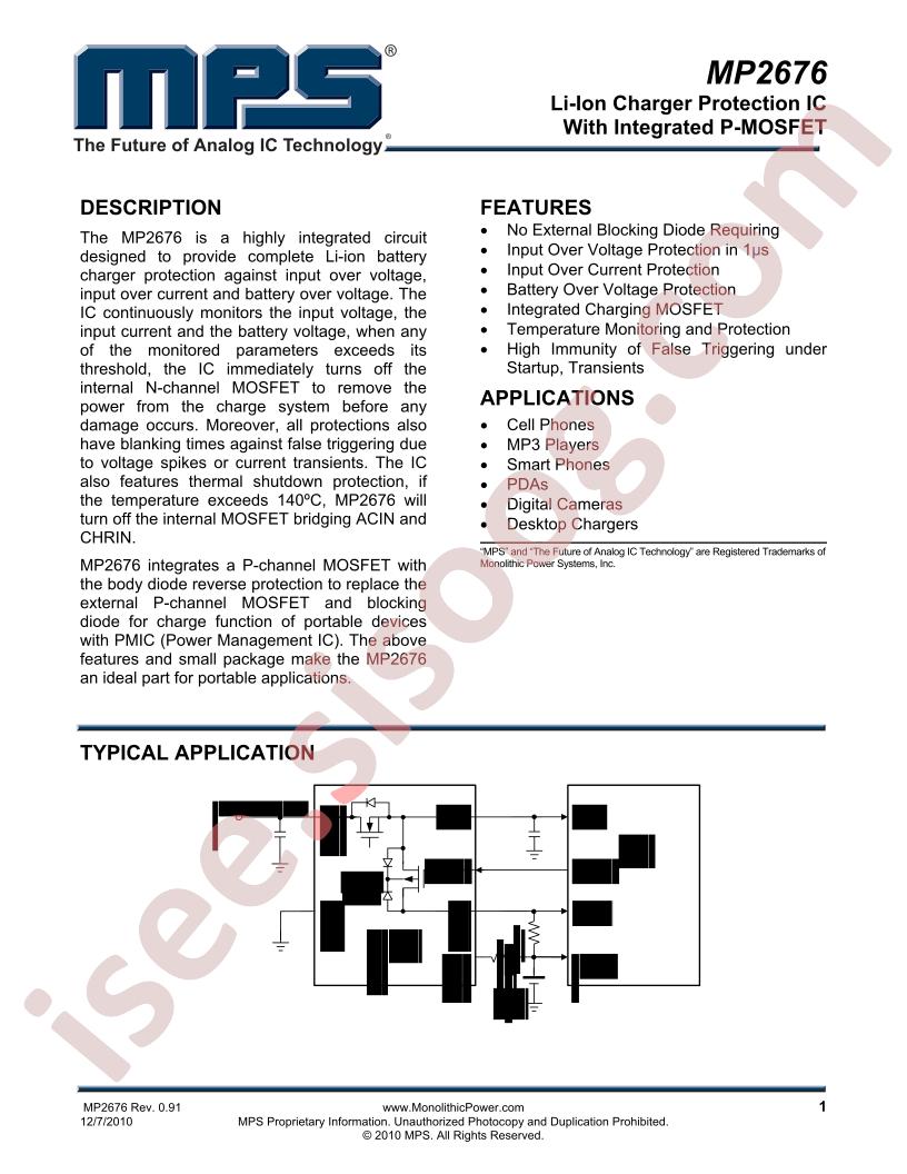 MP2676 Datasheet