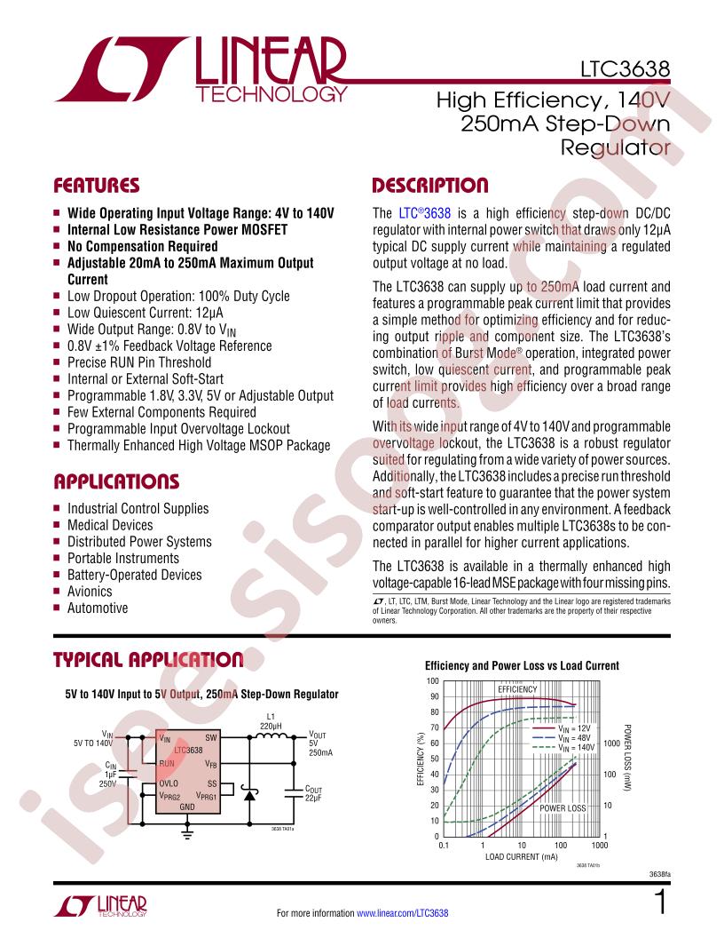 LTC3638 Datasheet