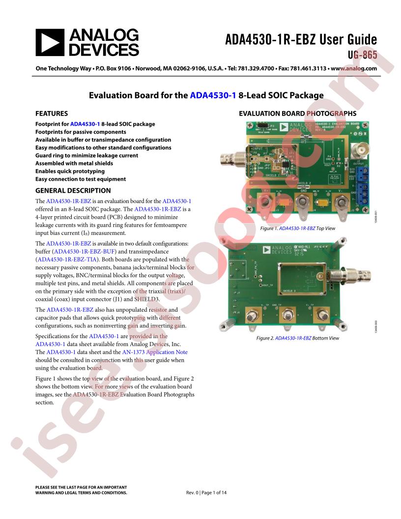 ADA4530-1R-EBZ Guide