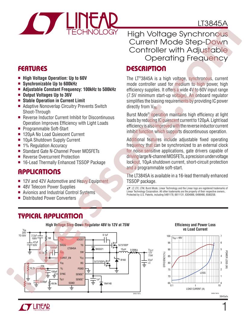LT3845A Datasheet