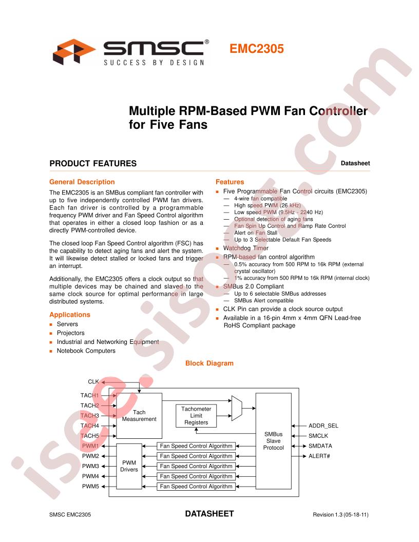 EMC2305 Datasheet