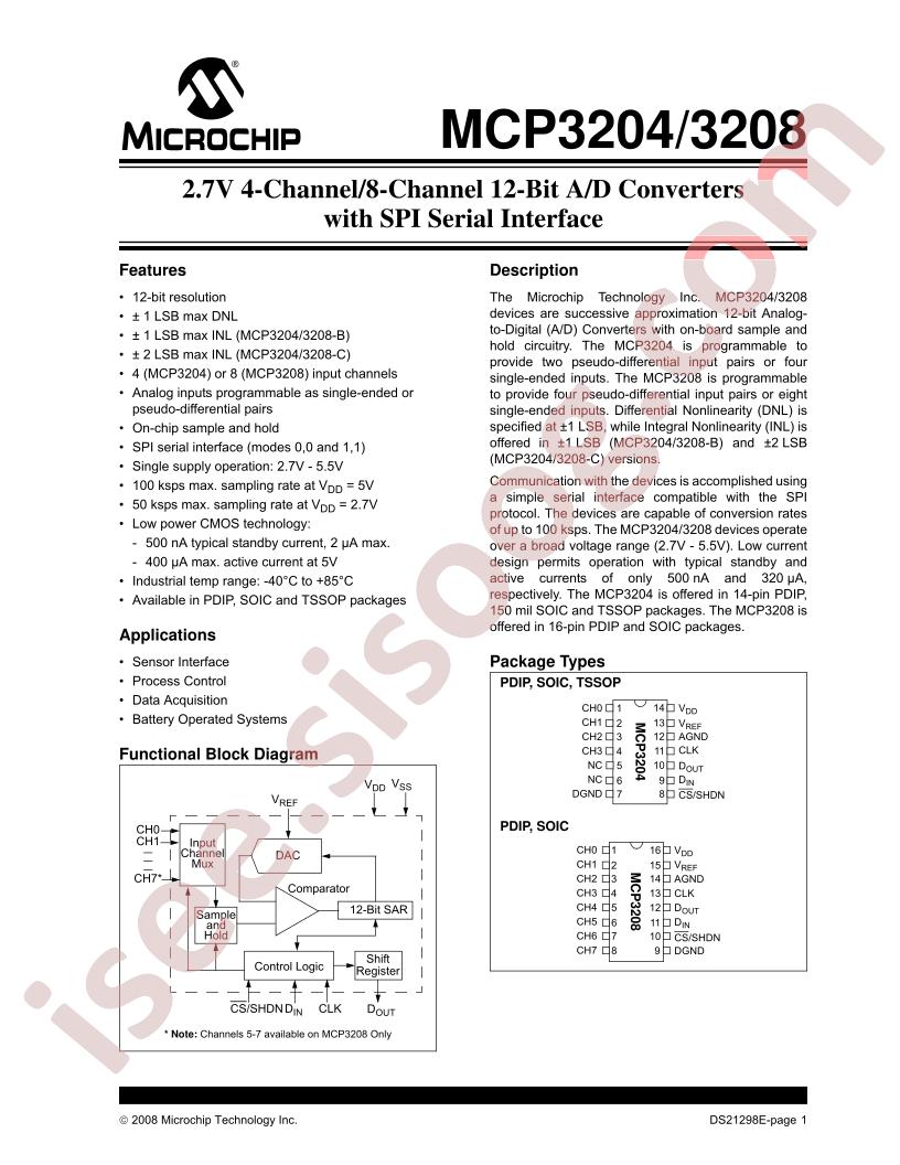 MCP3204, 3208