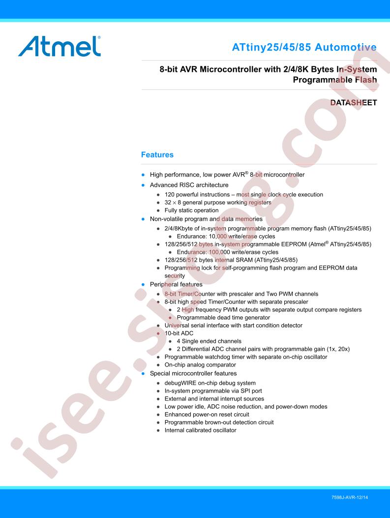 ATTINY25/45/85 Auto