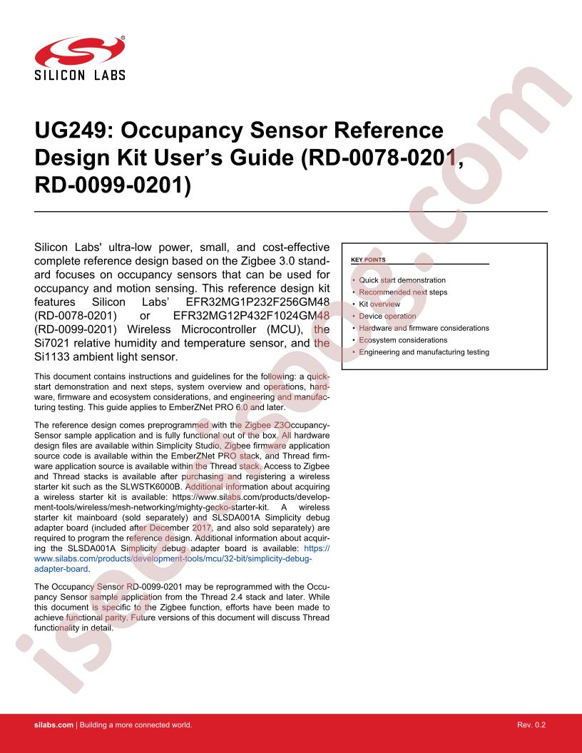 RD-0078-0201, 0099-0201 User Guide