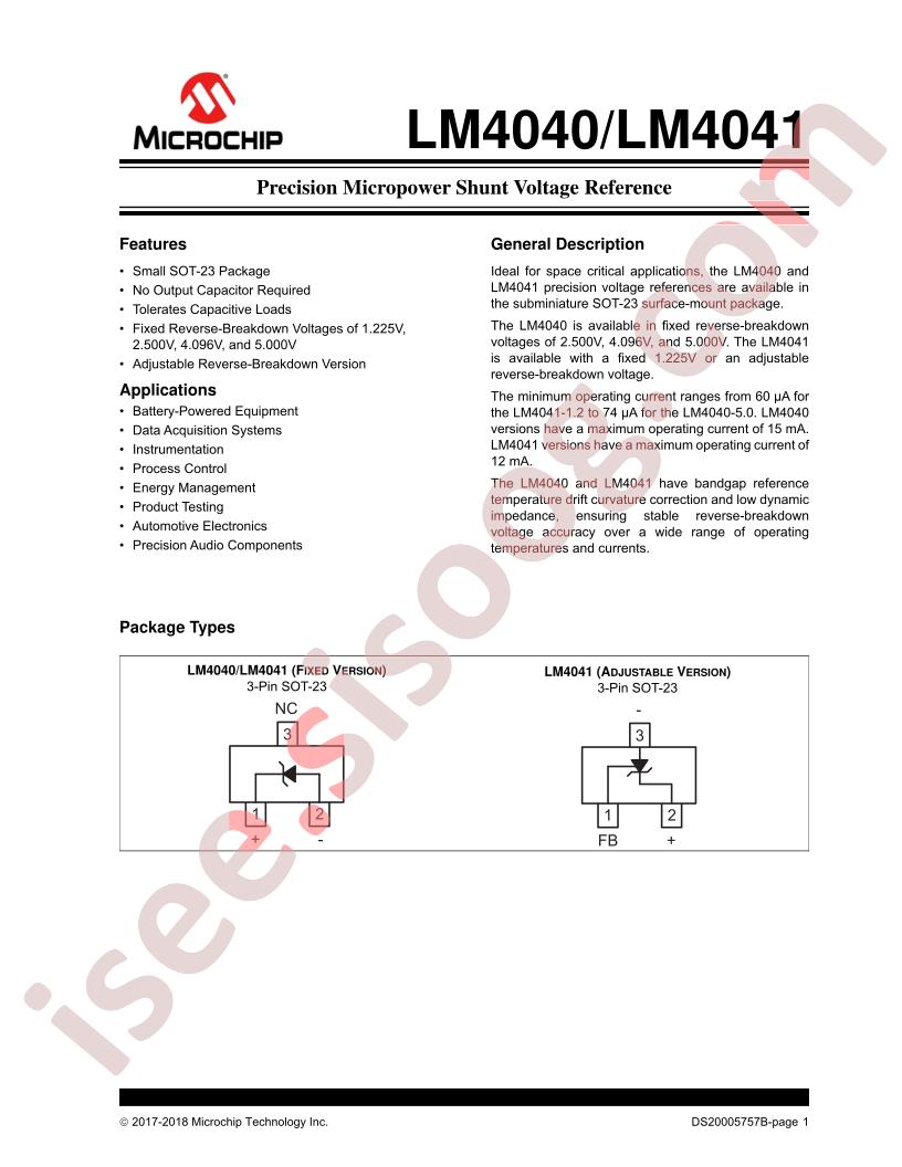 LM4040, LM4041 Datasheet