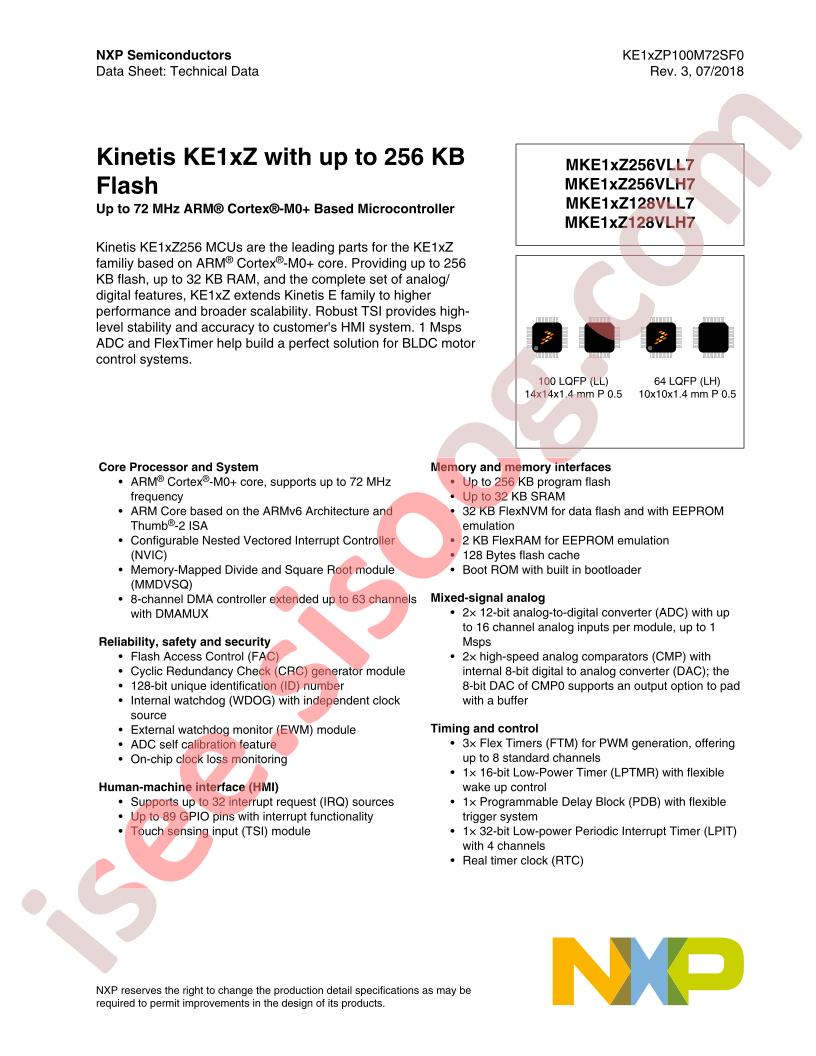 MKE1xZ128, MKE1xZ256