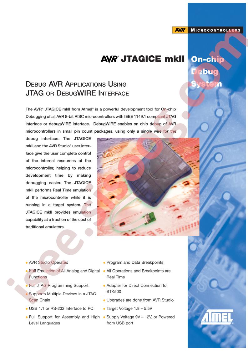 AVR JTAGICE mkII, Flyer