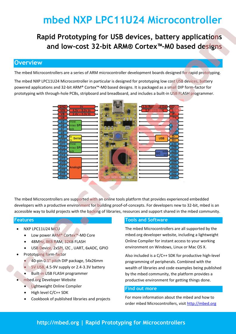 Mbed LPC11U24 Flyer