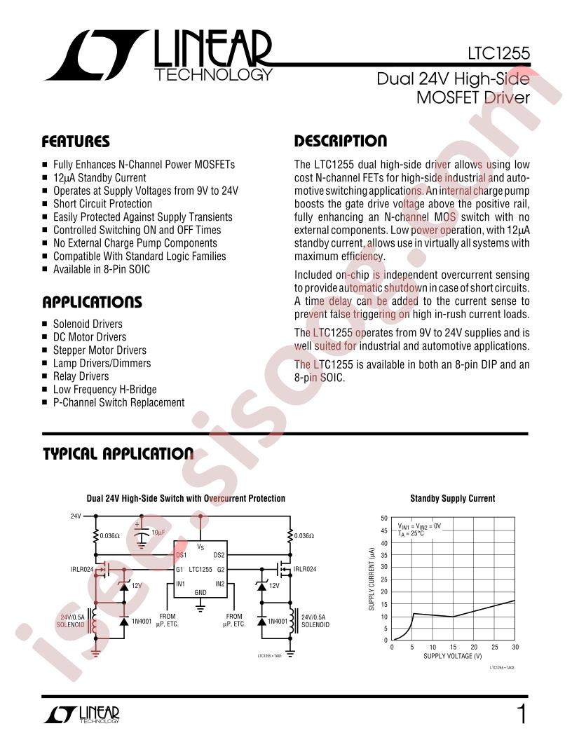 LTC1255 Datasheet