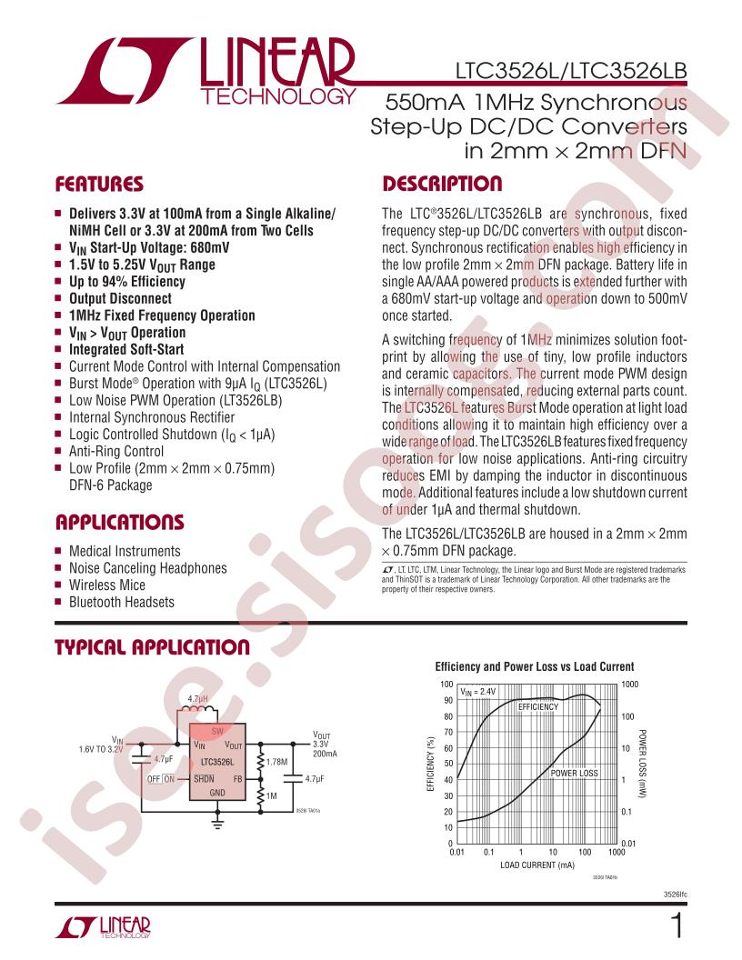 LTC3526L/LB