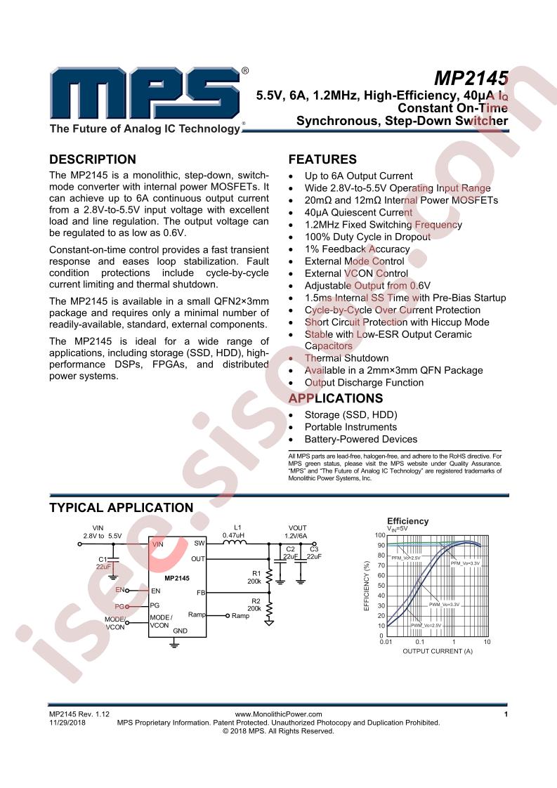 MP2145 Datasheet