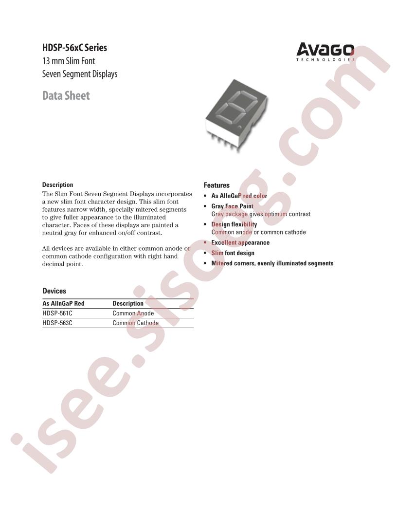 HDSP-56xC Series