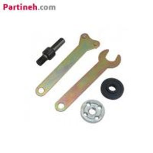 فلنج نگهدارنده فرز اره ای مناسب دریل با شفت واسط 10 میلیمتر به همراه آچار