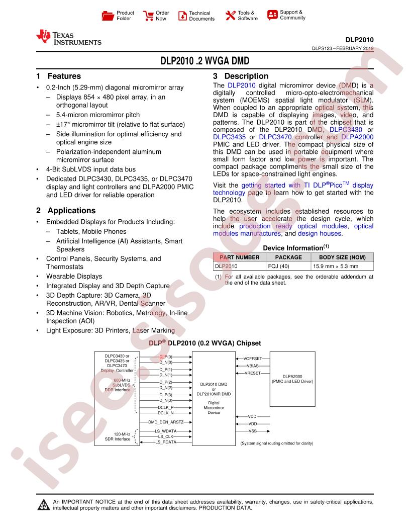 DLP2010 Datasheet