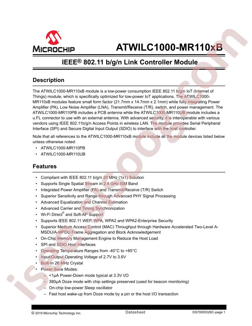 ATWILC1000-MR110xB