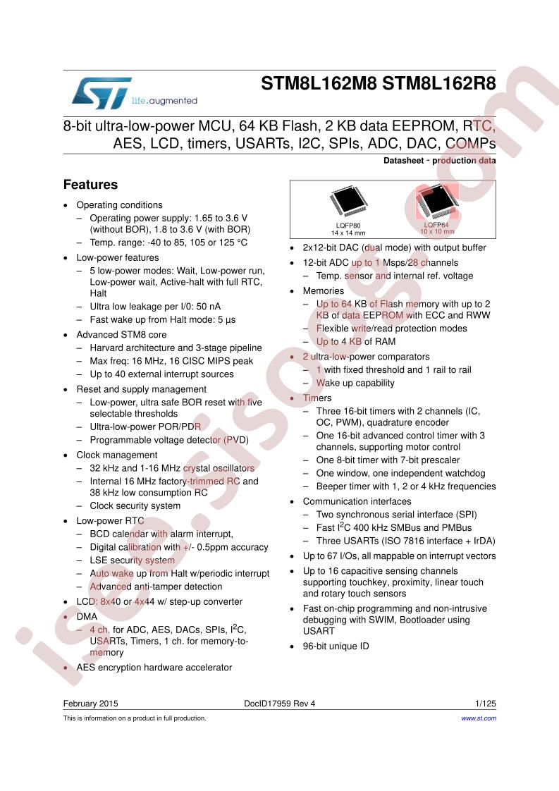 STM8L162R8,M8