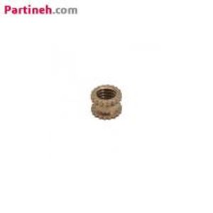 مهره برنجی آجدار سایز M3 طول 3 میلیمتر