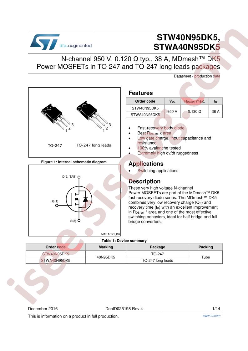 STW(A)40N95DK5