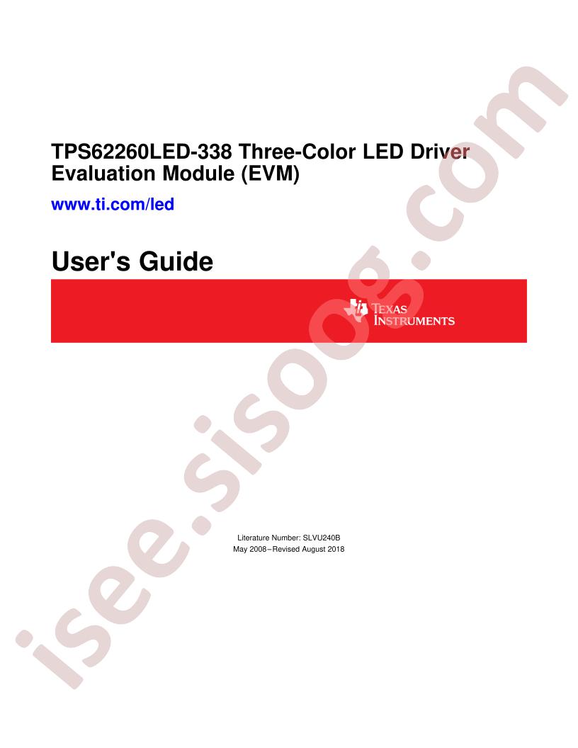 TPS62260LED-338 User Guide