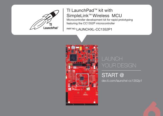 LAUNCHXL-CC1352P1 Quick Start Guide