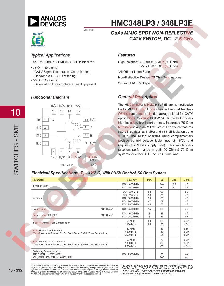 HMC348LP3,E