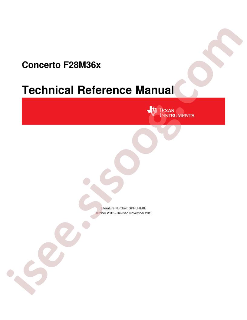 F28M36x Concerto Tech Ref Manual