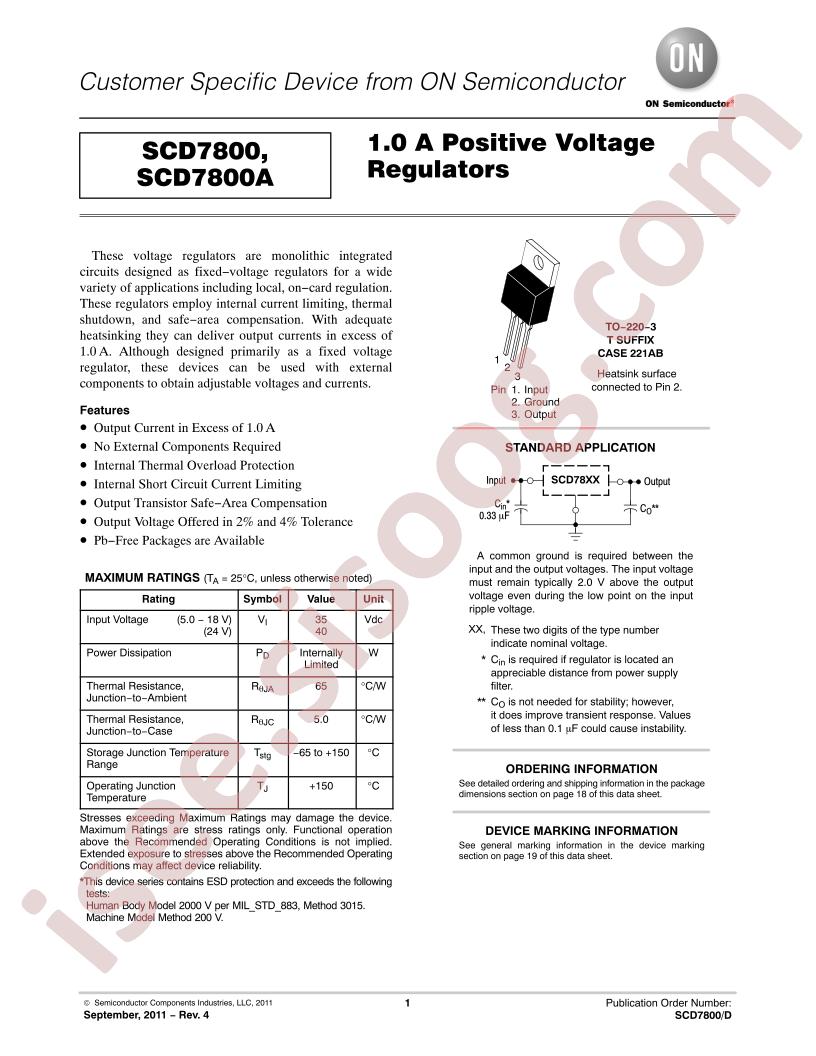 SCD7800(A) Series~
