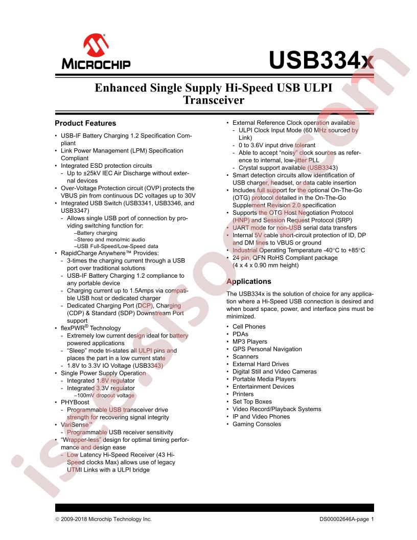 USB334x DataSheet