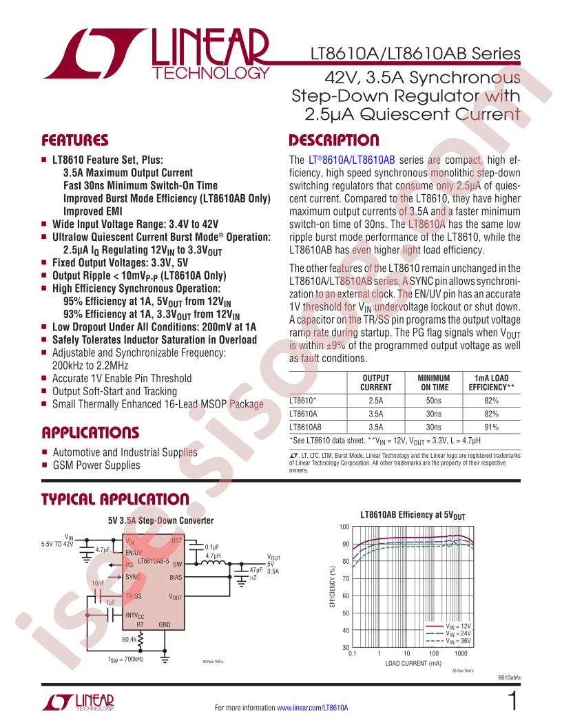 LT8610A(B) Datasheet