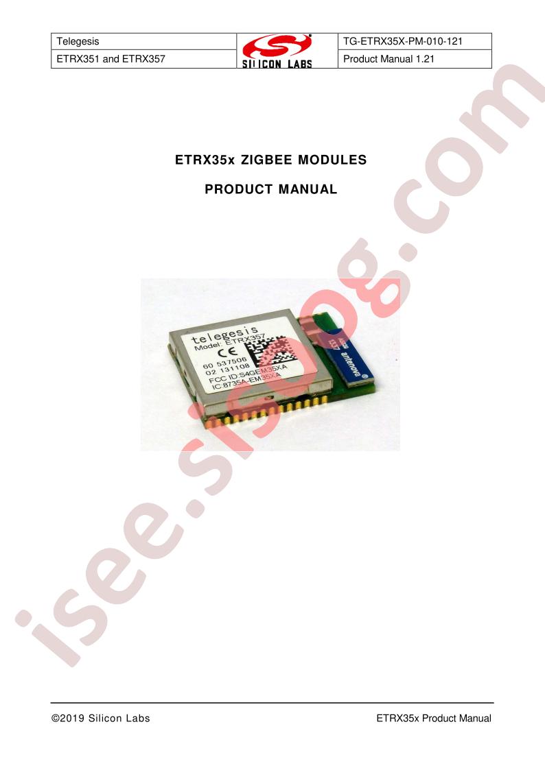 ETRX35x Product Manual