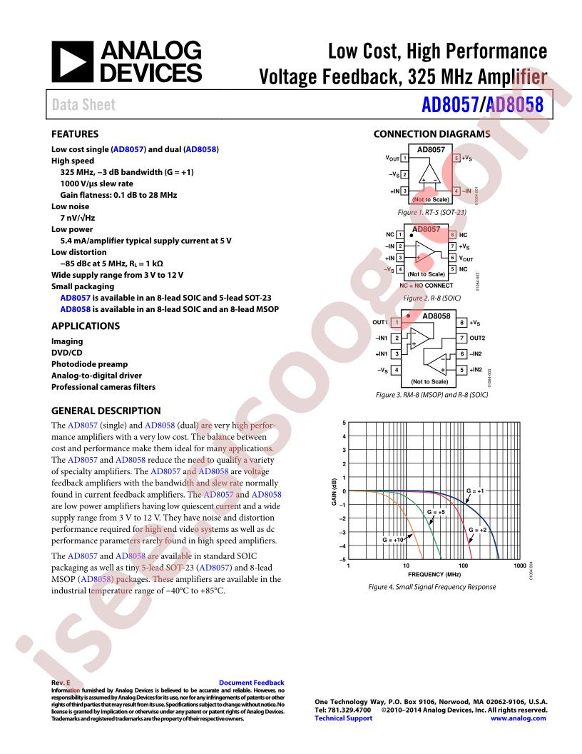 AD8057/58