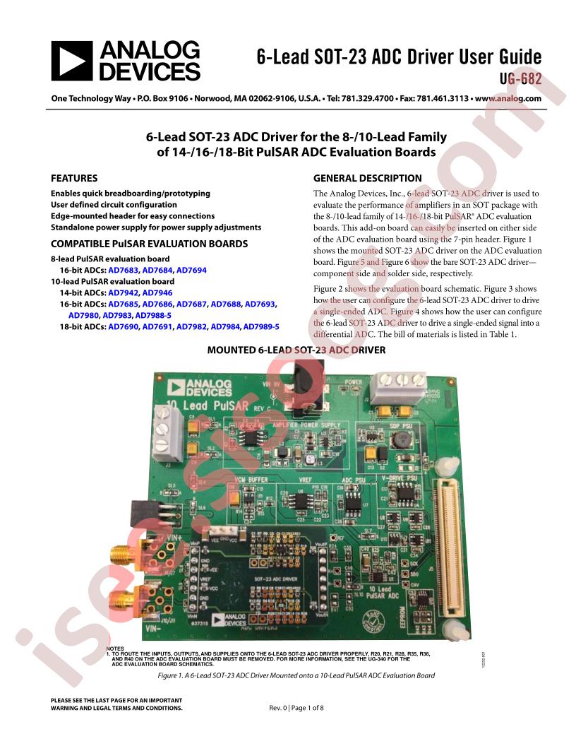 6-Lead SOT-23 ADC Driver User Guide