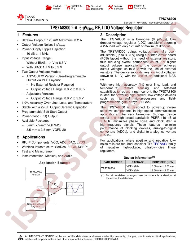 TPS7A8300 Datasheet