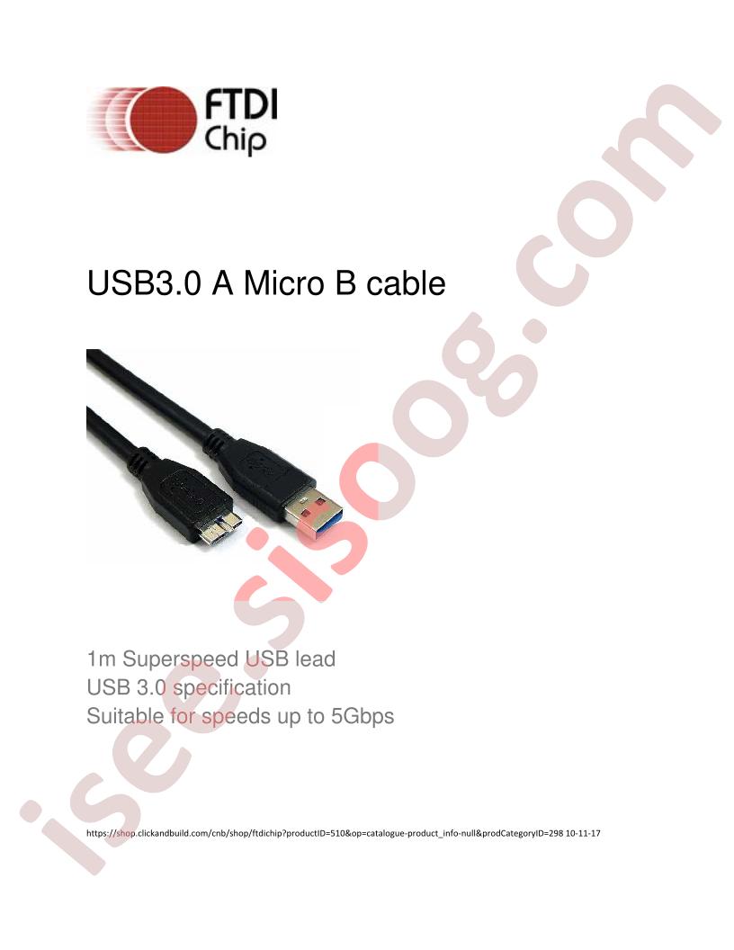 USB 3.0 A MICRO B CABLE