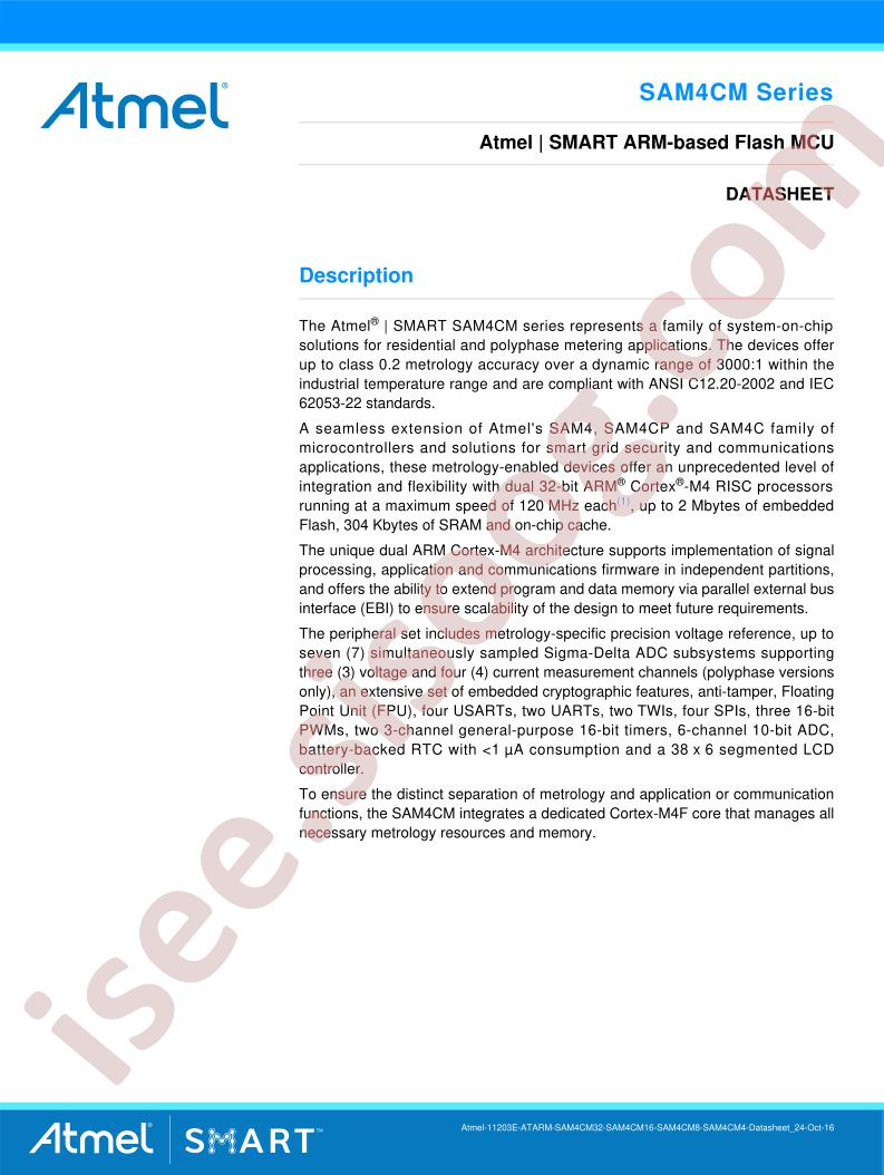 SAM4CM Series Datasheet