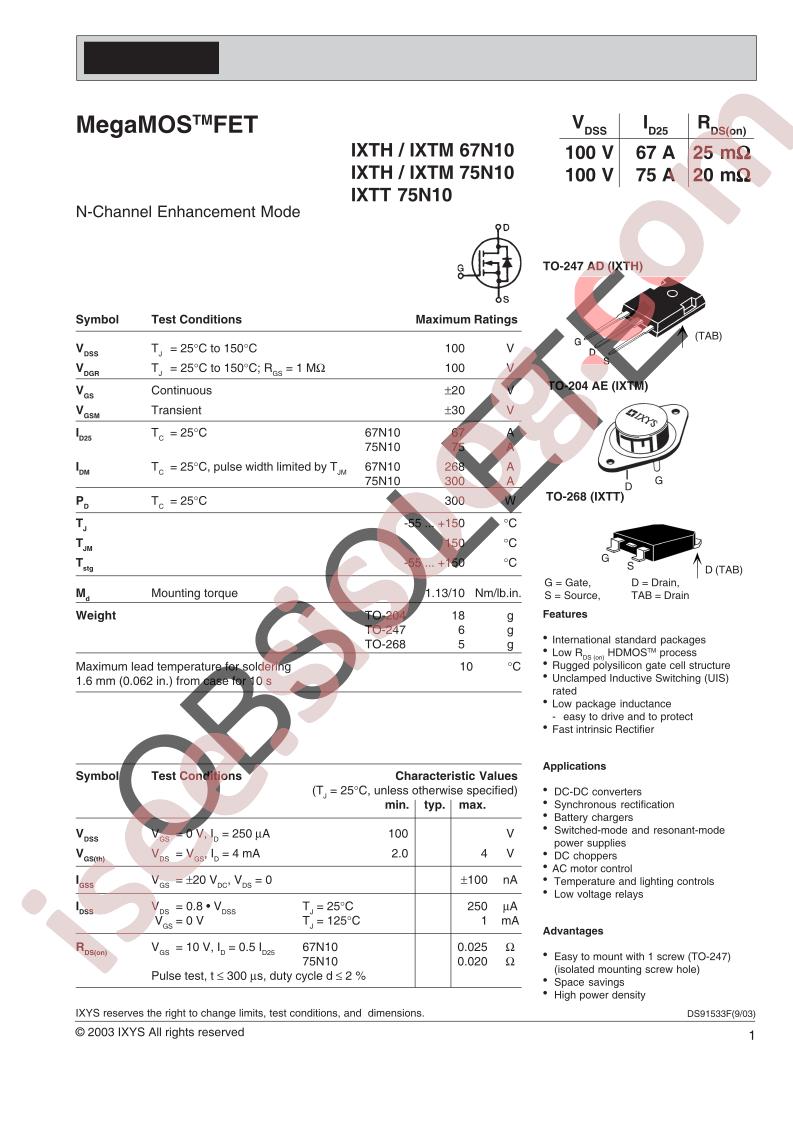 IXT(H,M,T) 67N10, 75N10