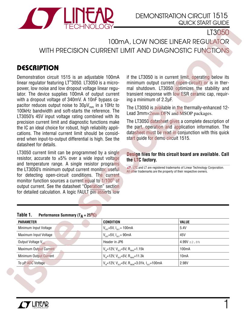 DC1515 Quick Start Guide
