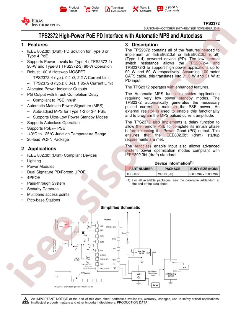 TPS2372 Datsheet