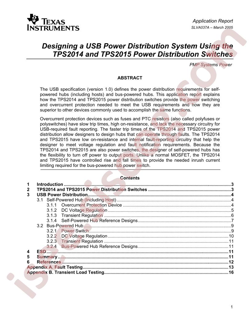 TPS2014/15 Application Report
