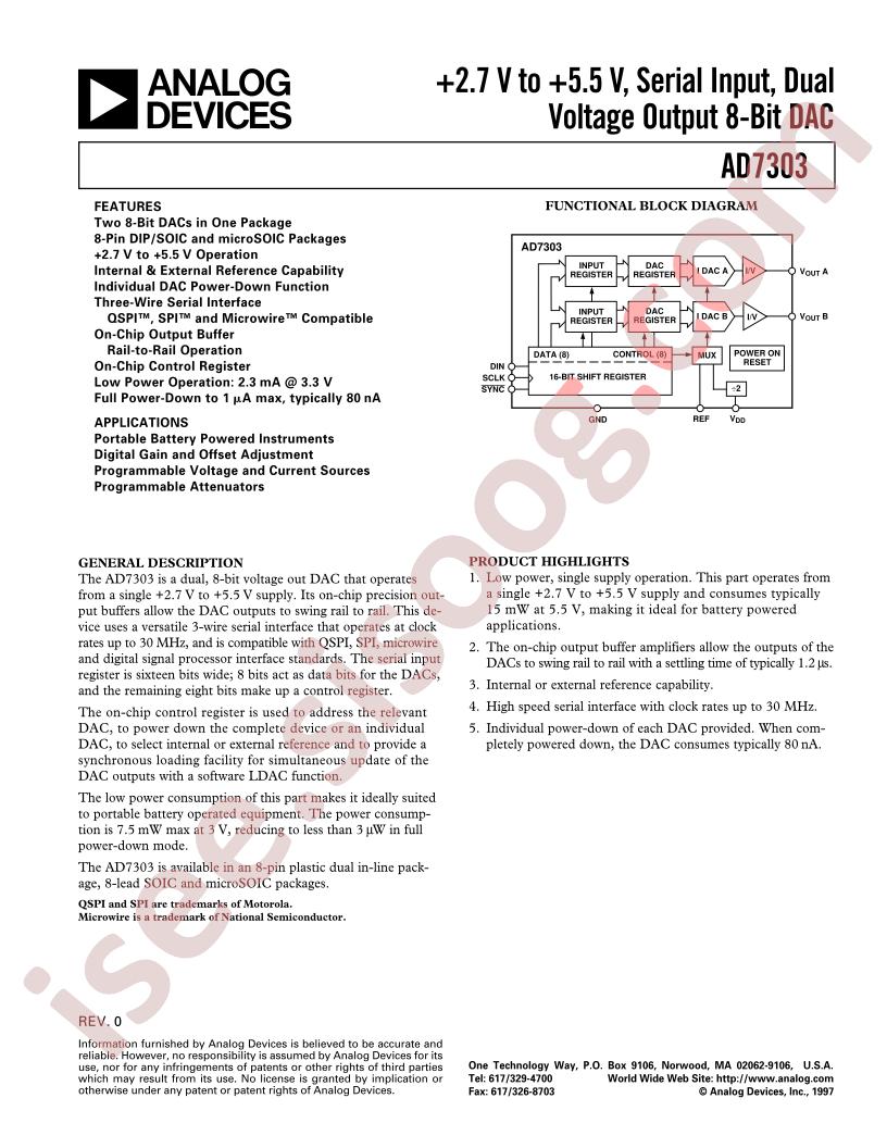 AD7303