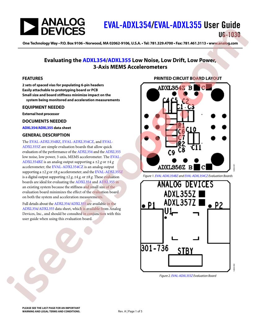 EVAL-ADXL354,355 User Guide