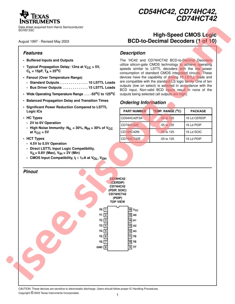 CD54,74HC(T)42
