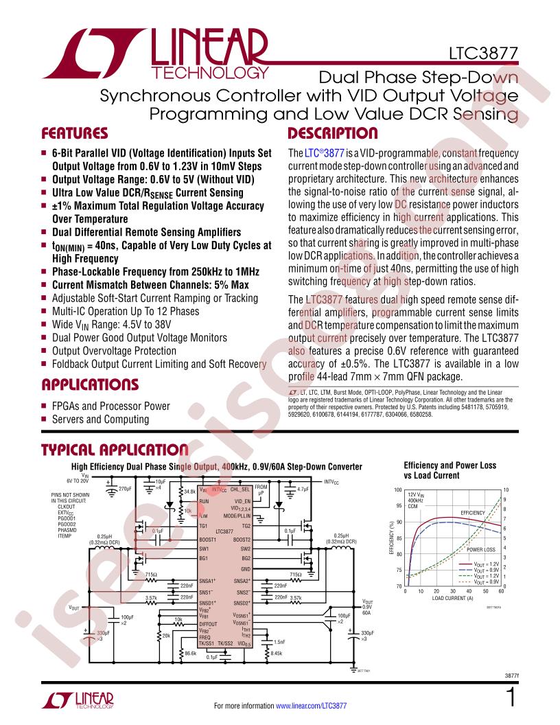 LTC3877 Datasheet