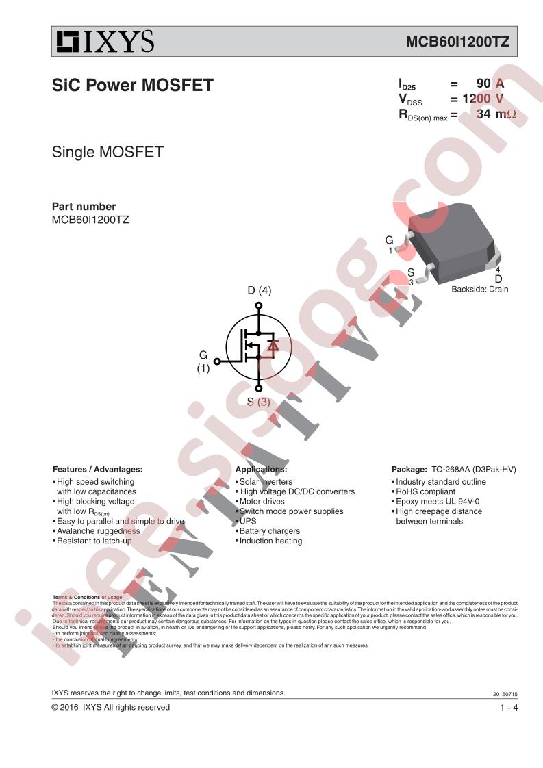 MCB60I1200TZ Datasheet